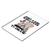 Carnet Juste une fille qui aime dessiner (Côté gauche)