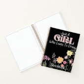 Carnet Juste Une Fille Qui Aime Dessiner Des Fleurs De Sk (Intérieur)