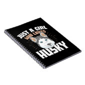 Carnet Juste Une Fille Qui Aime Husky (Côté Droit)