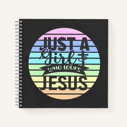 Carnet Juste une fille qui aime Jésus (Devant)