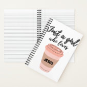 Carnet Juste une fille qui aime Jésus Journal/Dévotion (À l'intérieur)
