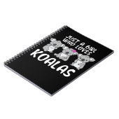 Carnet Juste Une Fille Qui Aime Koalas Dons Koala (Côté gauche)