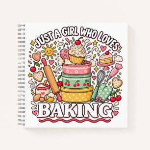 Carnet Juste une fille qui aime la cuisson Cadeau Rose Ré