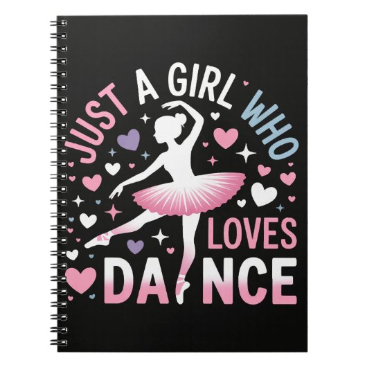 Carnet Juste une fille qui aime la danse (Devant)