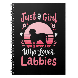 Carnet Juste une fille qui aime Labrador Retriever