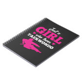 Carnet Juste une fille qui aime l'amant du Taekwondo le (Côté gauche)