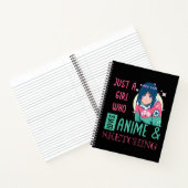 Carnet Juste une fille qui aime l'anime et le dessin (Intérieur)