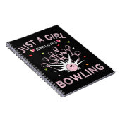 Carnet Juste Une Fille Qui Aime Le Bowling (Côté Droit)