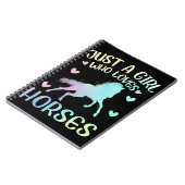 Carnet Juste Une Fille Qui Aime Le Cheval (Côté gauche)
