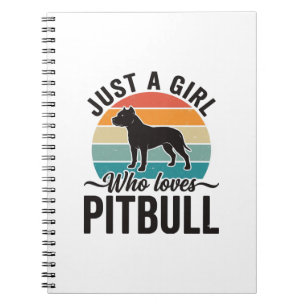Carnet Juste une fille qui aime le design de chien vintag