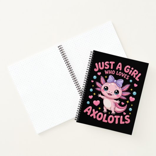 Carnet Juste Une Fille Qui Aime Les Axolotls (Intérieur)