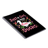 Carnet Juste une fille qui aime les canards (Côté Droit)