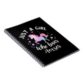 Carnet Juste Une Fille Qui Aime Les Chevaux (Côté Droit)