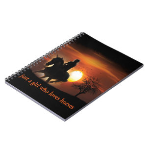 Carnet juste une fille qui aime les chevaux
