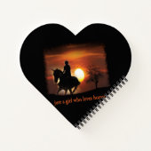 Carnet juste une fille qui aime les chevaux (Dos)