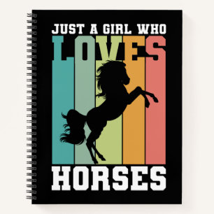 Carnet Juste une fille qui aime les chevaux Horse Girl