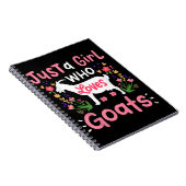 Carnet Juste une fille qui aime les chèvres (Côté Droit)