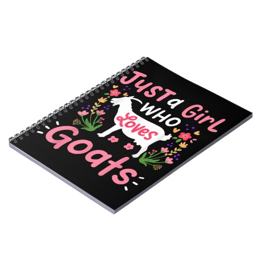 Carnet Juste une fille qui aime les chèvres (Côté gauche)