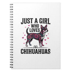 Carnet Juste une fille qui aime les Chihuahuas Design de
