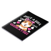 Carnet Juste Une Fille Qui Aime Les Cochons De Guinée (Côté gauche)