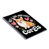 Carnet Juste une fille qui aime les Corgis (Côté Droit)
