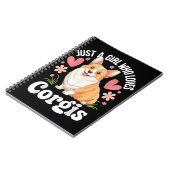 Carnet Juste une fille qui aime les Corgis (Côté gauche)