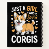 Carnet Juste Une Fille Qui Aime Les Corgis (Dos)
