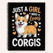 Carnet Juste Une Fille Qui Aime Les Corgis (Devant)