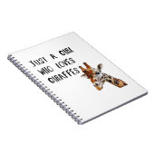 Carnet Juste Une Fille Qui Aime Les Giraffes Mignonne Gir (Côté Droit)