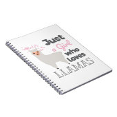 Carnet Juste une fille qui aime les lamas (Côté Droit)
