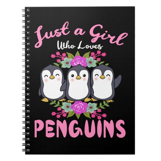 Carnet Juste Une Fille Qui Aime Les Pingouins Cadeaux Fem (Devant)