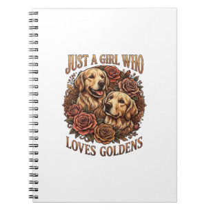 Carnet Juste une fille qui aime les roses pour chiens Gol