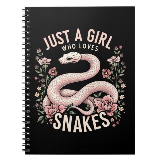 Carnet Juste une fille qui aime les serpents (Devant)