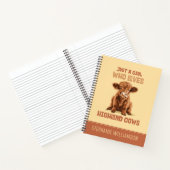 Carnet Juste une fille qui aime les vaches Highland (Intérieur)