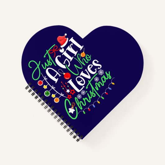 Carnet Juste une fille qui aime Noël-64714 (Devant)