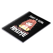 Carnet Juste Une Fille Qui Aime Vraiment Anime (Côté gauche)