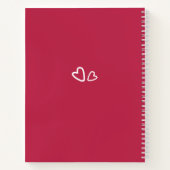 Carnet Juste une fille Triathlon Inspiration Script moder (Dos)