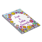 Carnet Juste une petite croissance auto-réflexion florale (Côté Droit)