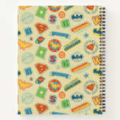 Carnet Justice League Super Hero Badge Pattern (Dos)