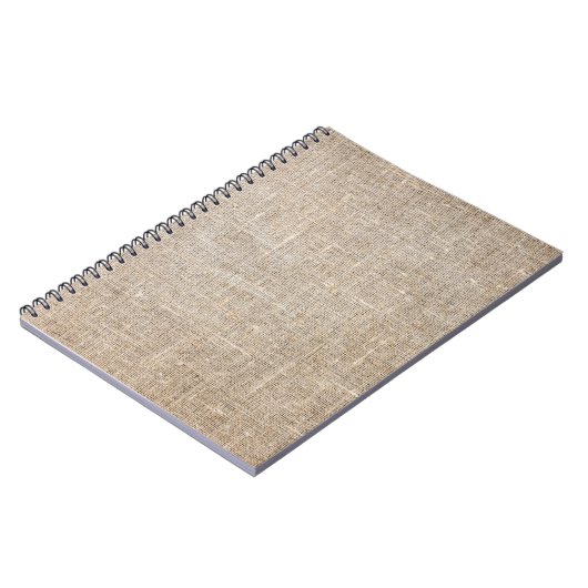 Carnet Jute Textile (Côté gauche)
