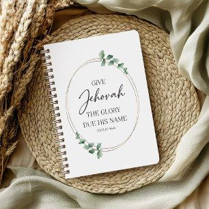 Carnet JW 2025 Année Mug texte avec Eucalyptus