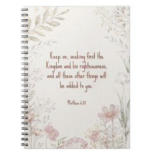 Carnet JW Carnet, Matthieu 6:33 JW