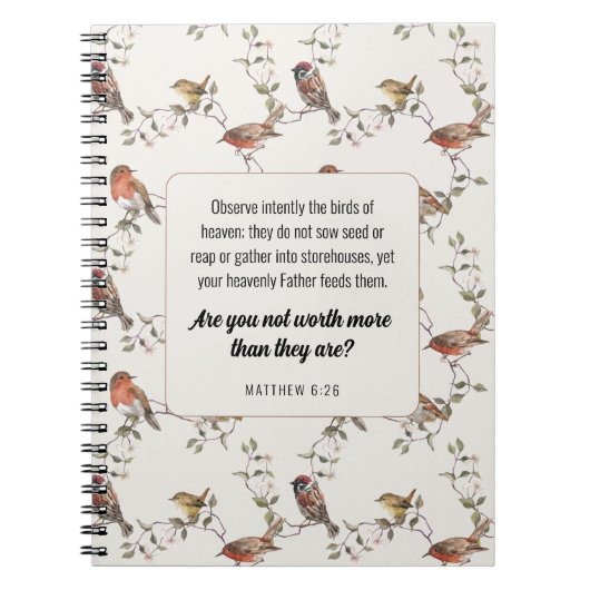 Carnet JW, Matthieu 6:26 | JW (Devant)