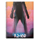 Carnet K2-18b exoplanète art spatial (Devant)