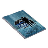Carnet K-9 unité - chien policier - Malinois (Côté Droit)