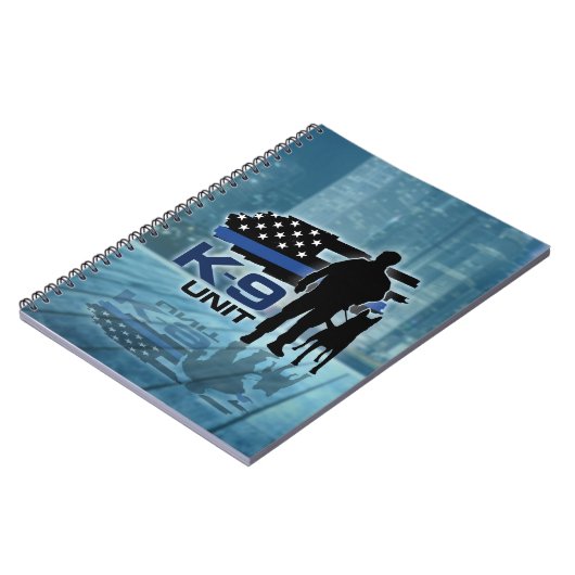 Carnet K-9 unité - chien policier - Malinois (Côté gauche)