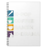 Carnet K-Pop Coffee Ramen K-Drama T-Shirt-SejLY (Devant)