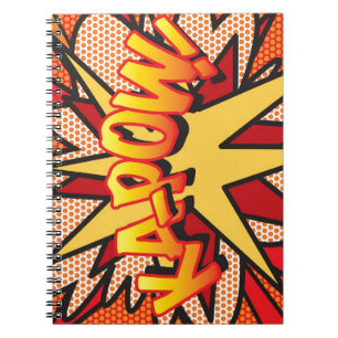 Carnet KA-POW Fun Retro Comic Book Pop art