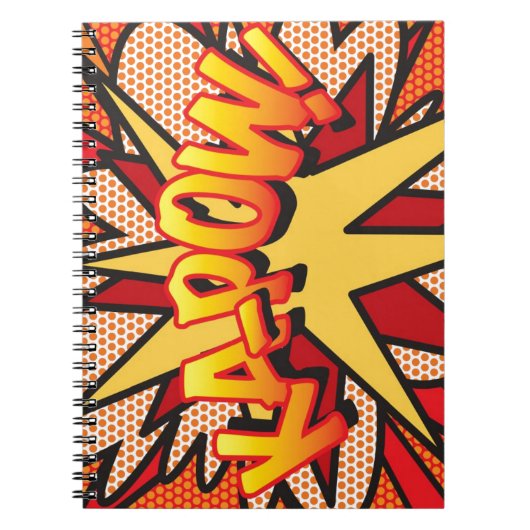 Carnet KA-POW Fun Retro Comic Book Pop art (Devant)