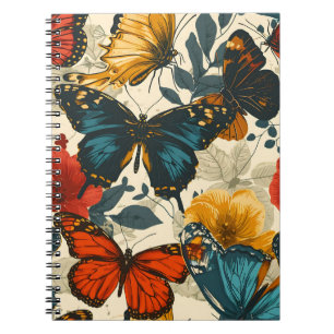 Carnet Kaleidoscope à papillon : Carte postale Vintage